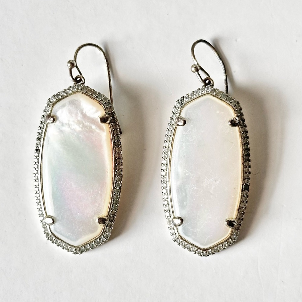 Kendra Scott Earrings Gold and White Earrings